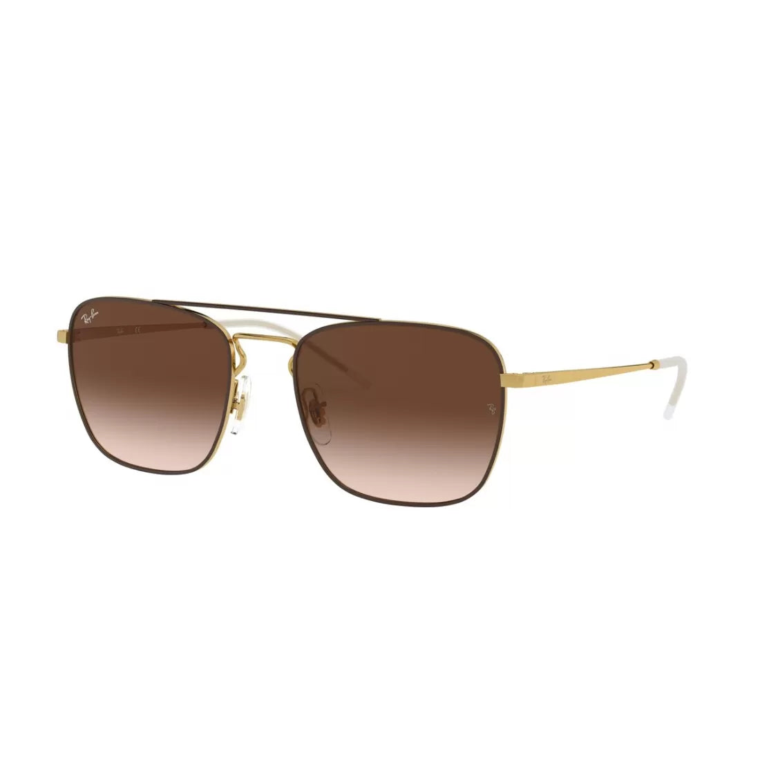 MEN'S SUNGLASSES RAY-BAN RB 3588 - 905513 GOLD TOP ON BROWN 