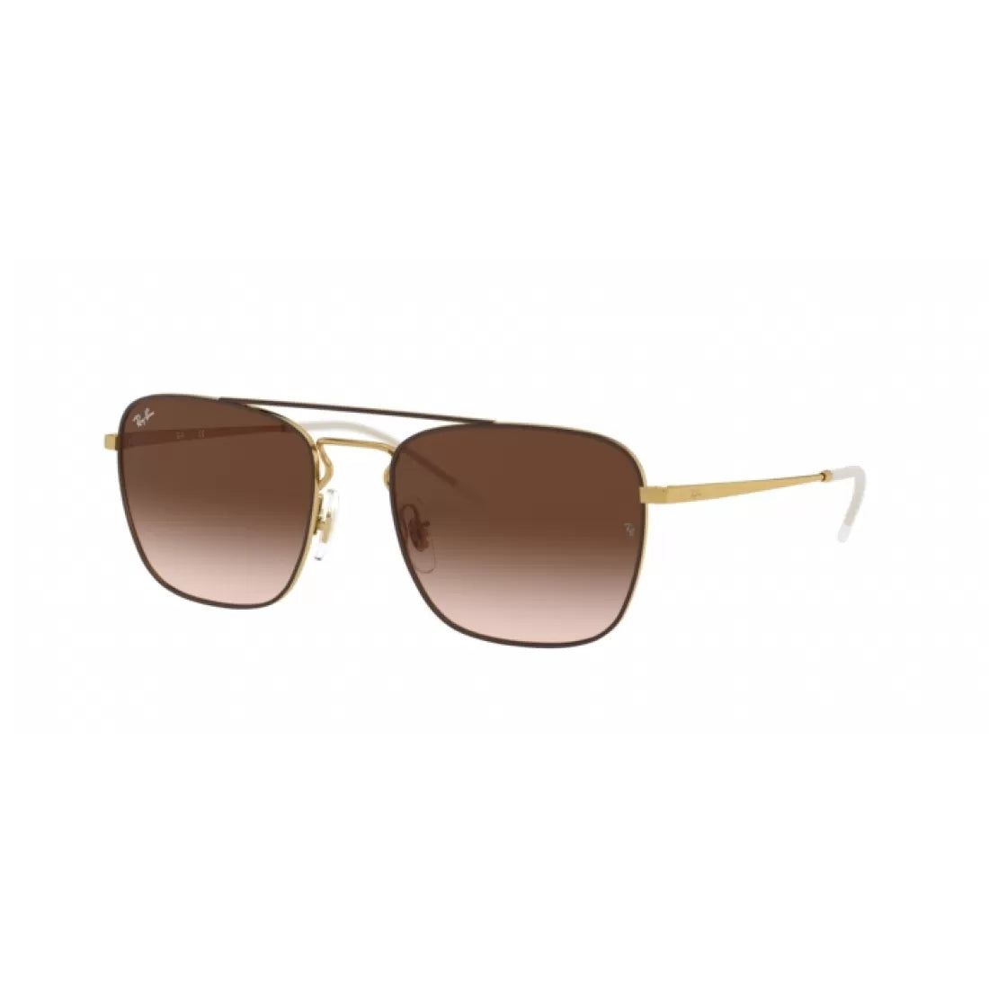 MEN'S SUNGLASSES RAY-BAN RB 3588 - 905513 GOLD TOP ON BROWN 