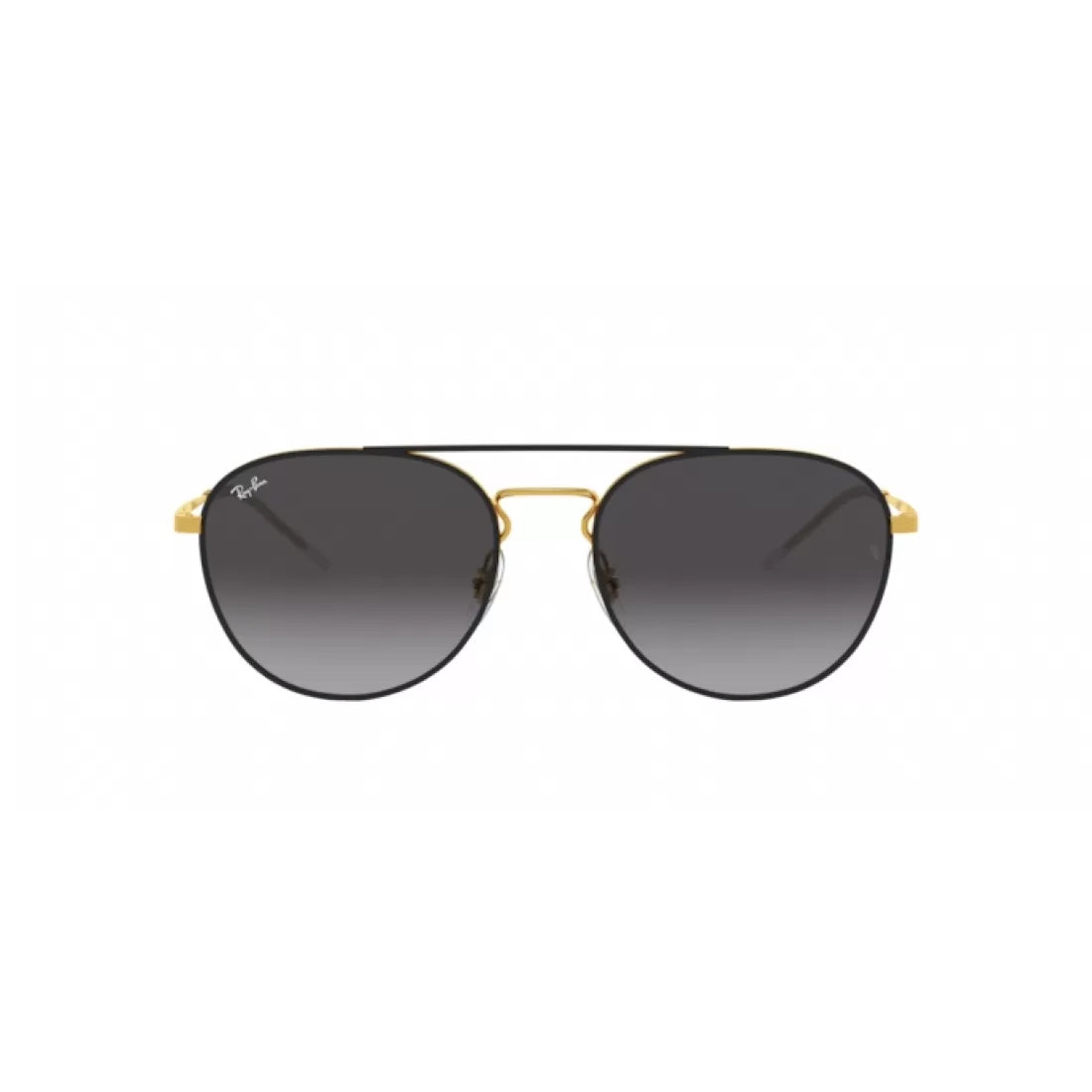UNISEX SUNGLASSES RAY-BAN RB 3589 - 90548G GOLD TOP ON BLACK 