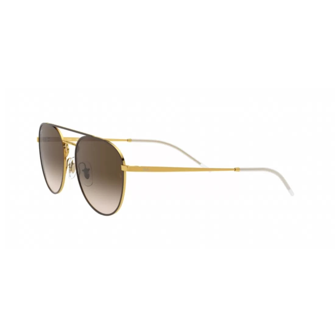 UNISEX SUNGLASSES RAY-BAN RB 3589 - 905513 GOLD TOP ON BROWN 