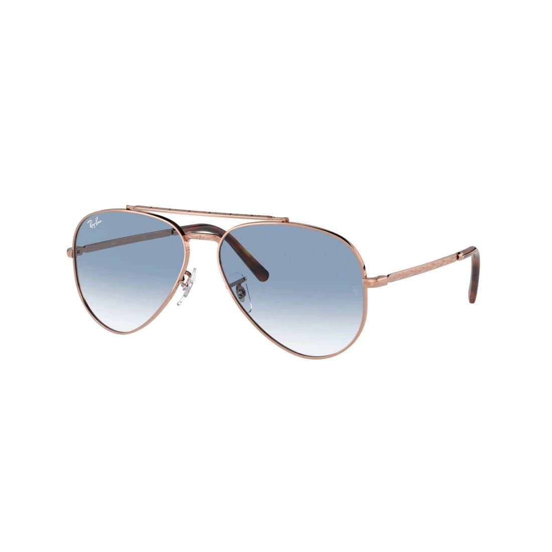 UNISEX SUNGLASSES RAY-BAN RB 3625 NEW AVIATOR 92023F ROSE GOLD SIZE 58 
