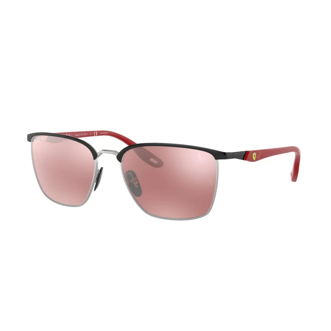 UNISEX SUNGLASSES RAY-BAN RB 3673M - F060H2 BLACK ON SILVER 