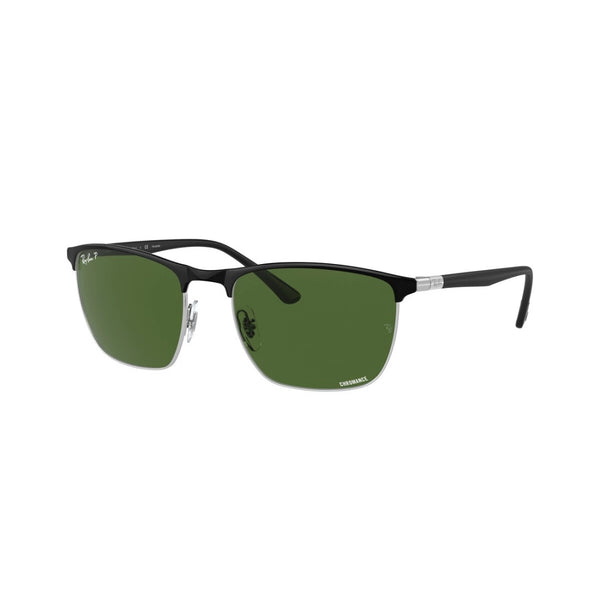 OCCHIALE DA SOLE UNISEX RAY-BAN RB 3686 - 9144P1 NERO SU ARGENTO