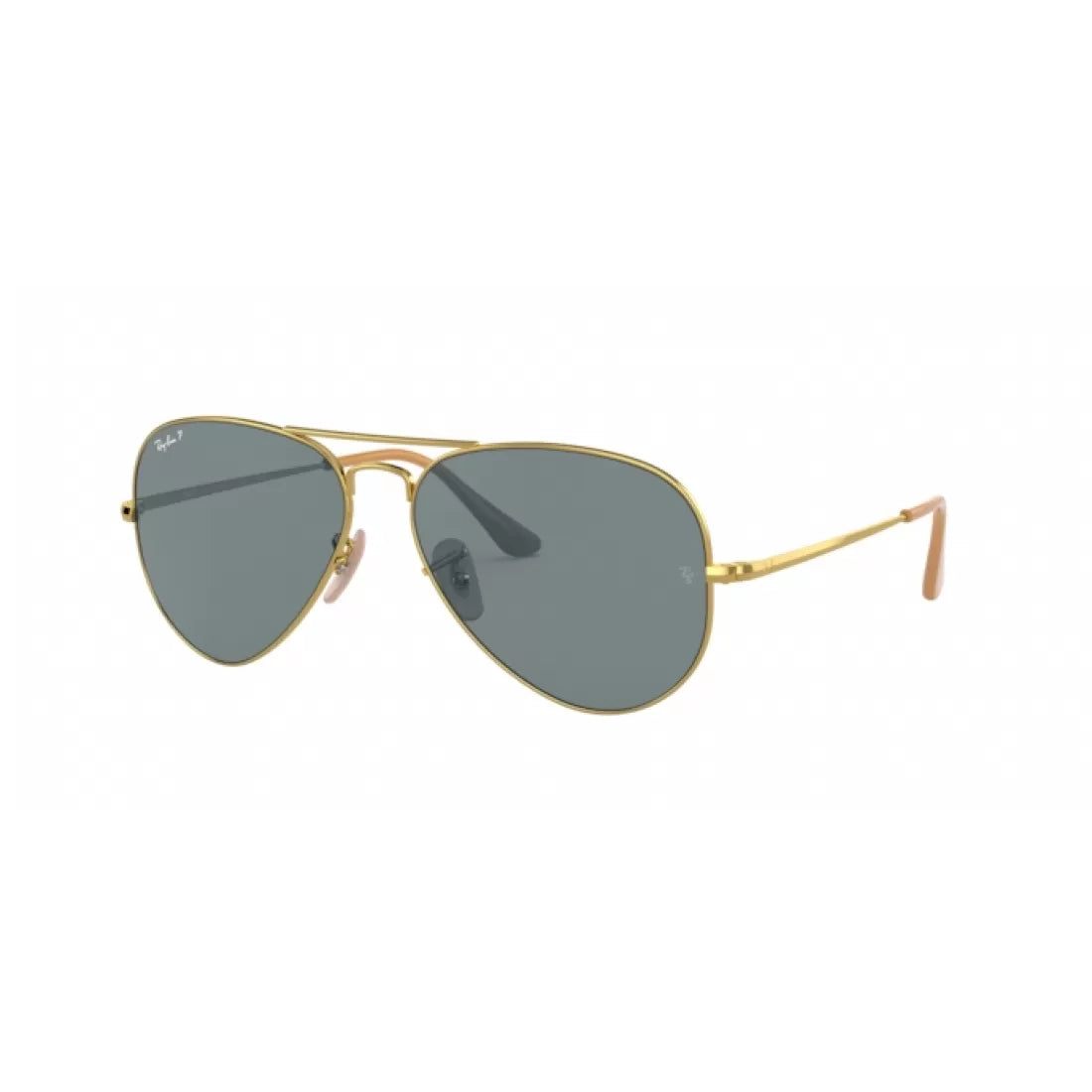UNISEX SUNGLASSES RAY-BAN RB 3689 AVIATOR METAL II 9064S2 GOLD CALIBER 62 