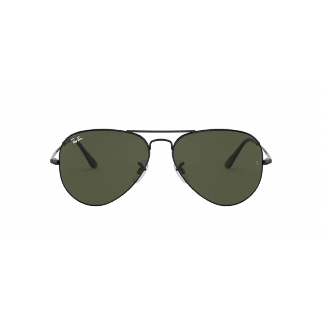 UNISEX SUNGLASSES RAY-BAN RB 3689 AVIATOR METAL II 914831 BLACK CALIBER 58 