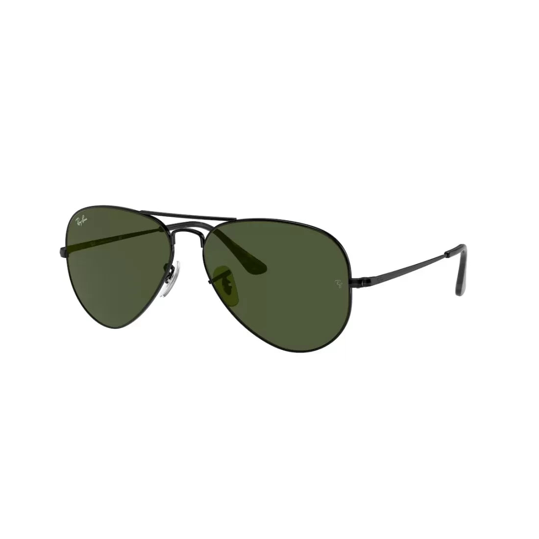 UNISEX SUNGLASSES RAY-BAN RB 3689 AVIATOR METAL II 914831 BLACK CALIBER 62 