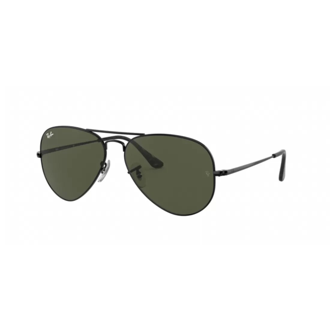 UNISEX SUNGLASSES RAY-BAN RB 3689 AVIATOR METAL II 914831 BLACK CALIBER 62 
