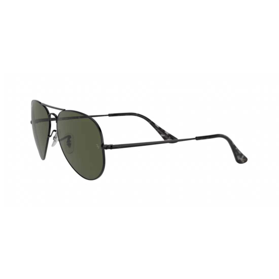UNISEX SUNGLASSES RAY-BAN RB 3689 AVIATOR METAL II 914831 BLACK CALIBER 62 