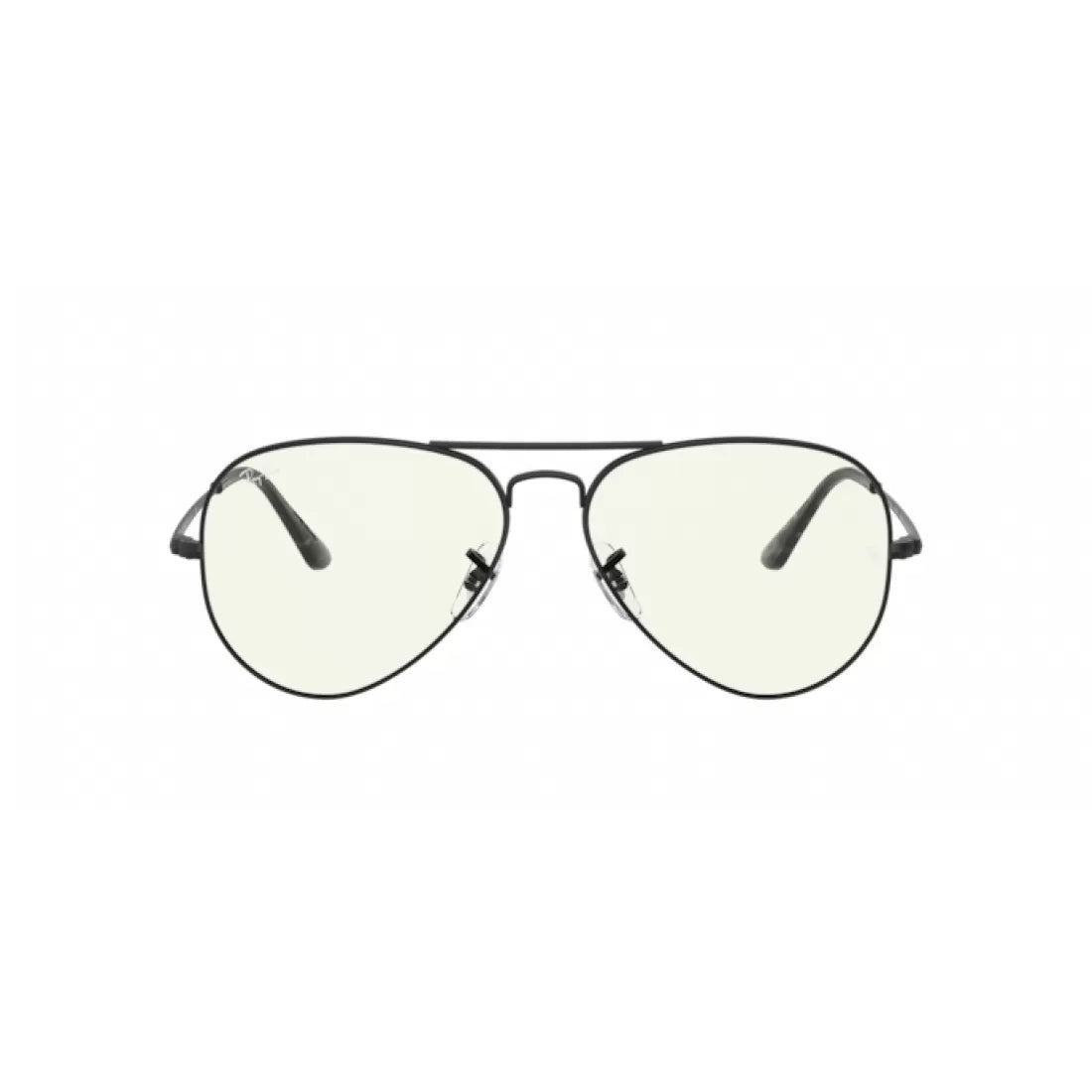 UNISEX SUNGLASSES RAY-BAN RB 3689 AVIATOR METAL II 9148BF BLACK CALIBER 62 