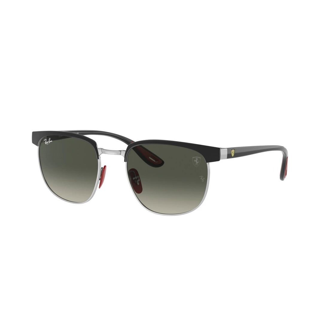 UNISEX SUNGLASSES RAY-BAN RB 3698M - F06071 BLACK ON SILVER 