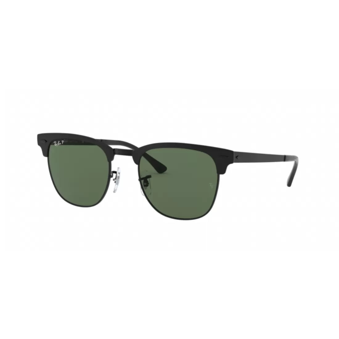 SUNGLASSES RAY-BAN RB 3716 CLUBMASTER METAL 186/58 TOP MATT BLACK 