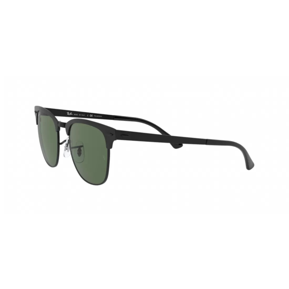 SUNGLASSES RAY-BAN RB 3716 CLUBMASTER METAL 186/58 TOP MATT BLACK 