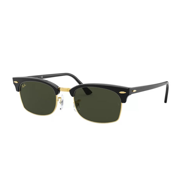 OCCHIALI DA SOLE UNISEX RAY-BAN RB 3916 CLUBMASTER SQUARE 130331 NERO LUCIDO