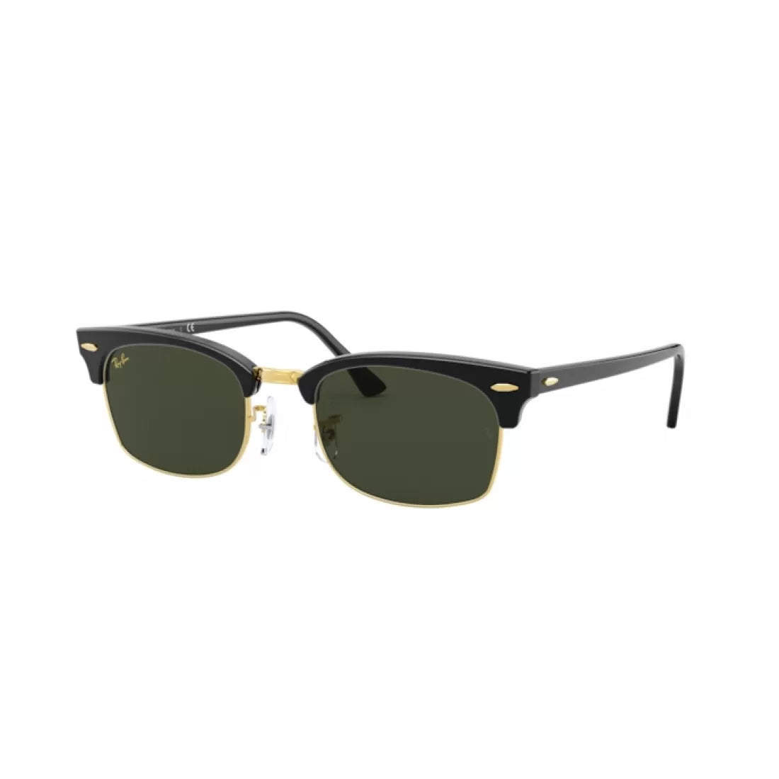 UNISEX SUNGLASSES RAY-BAN RB 3916 CLUBMASTER SQUARE 130331 GLOSS BLACK 