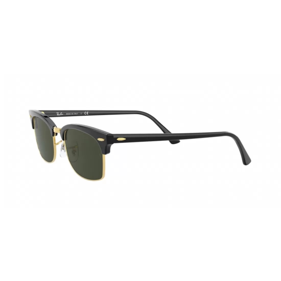 UNISEX SUNGLASSES RAY-BAN RB 3916 CLUBMASTER SQUARE 130331 GLOSS BLACK 
