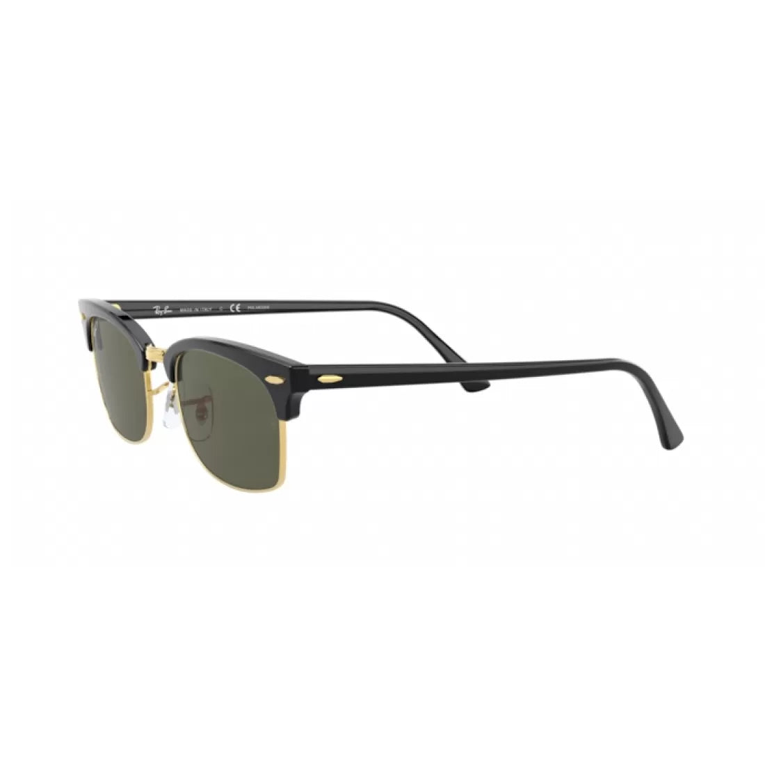 UNISEX SUNGLASSES RAY-BAN RB 3916 CLUBMASTER SQUARE 130358 GLOSS BLACK 