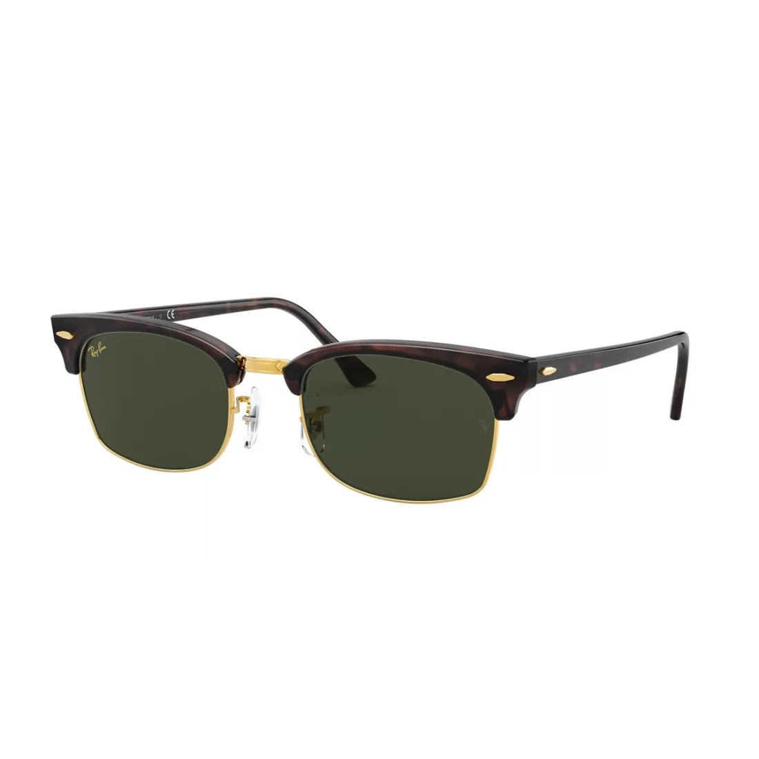 UNISEX SUNGLASSES. RAY-BAN RB 3916 CLUBMASTER SQUARE 130431 FAKE TURTLE 