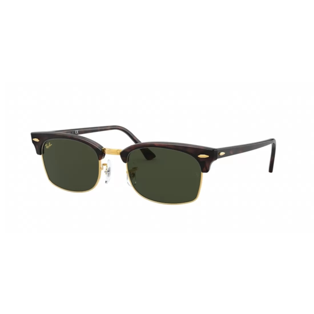 UNISEX SUNGLASSES. RAY-BAN RB 3916 CLUBMASTER SQUARE 130431 FAKE TURTLE 