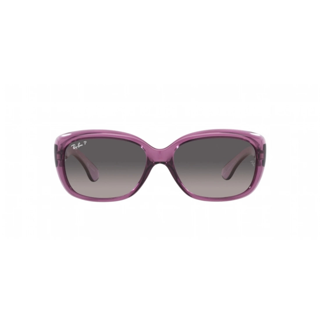 WOMEN'S SUNGLASSES RAY-BAN RB 4101 JACKIE OHH 6591M3 TRANSPARENT PURPLE 