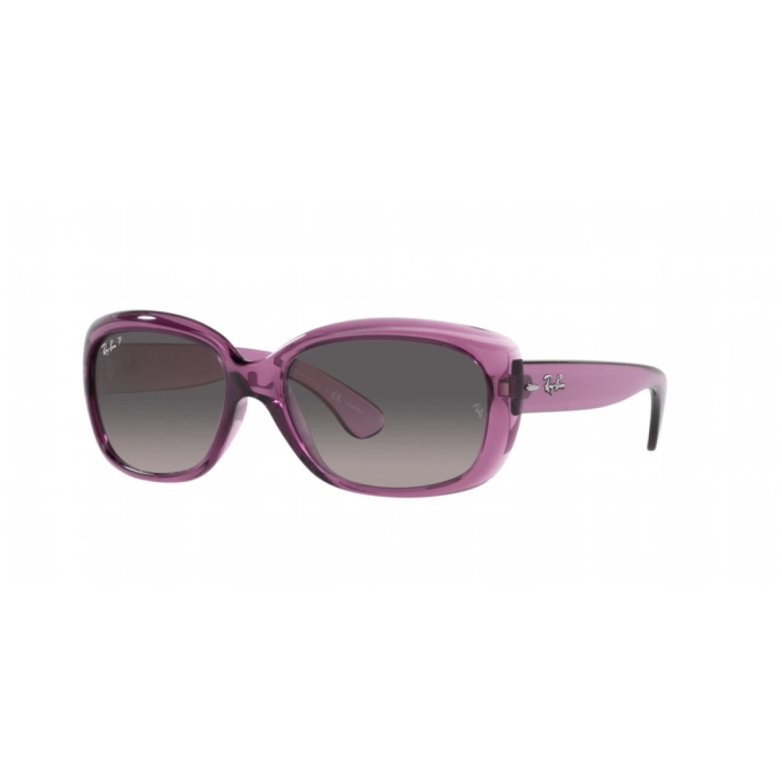 WOMEN'S SUNGLASSES RAY-BAN RB 4101 JACKIE OHH 6591M3 TRANSPARENT PURPLE 