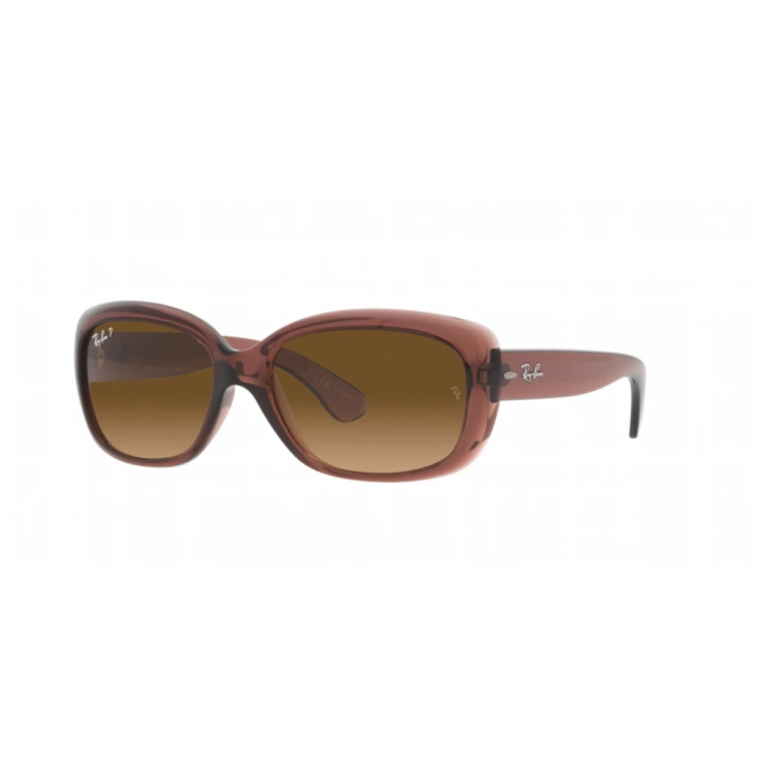 WOMEN'S SUNGLASSES RAY-BAN RB 4101 JACKIE OHH 6593M2 DARK BROWN TRANSPARENT 