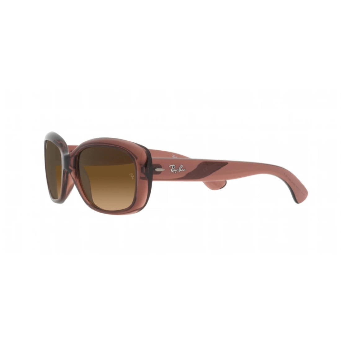 WOMEN'S SUNGLASSES RAY-BAN RB 4101 JACKIE OHH 6593M2 DARK BROWN TRANSPARENT 