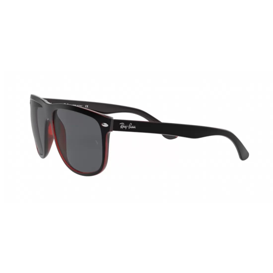 MEN'S SUNGLASSES RAY-BAN RB 4147 RB4147 617187 TOP MAT BLACK ON RED TRANSP CALIBER 60 