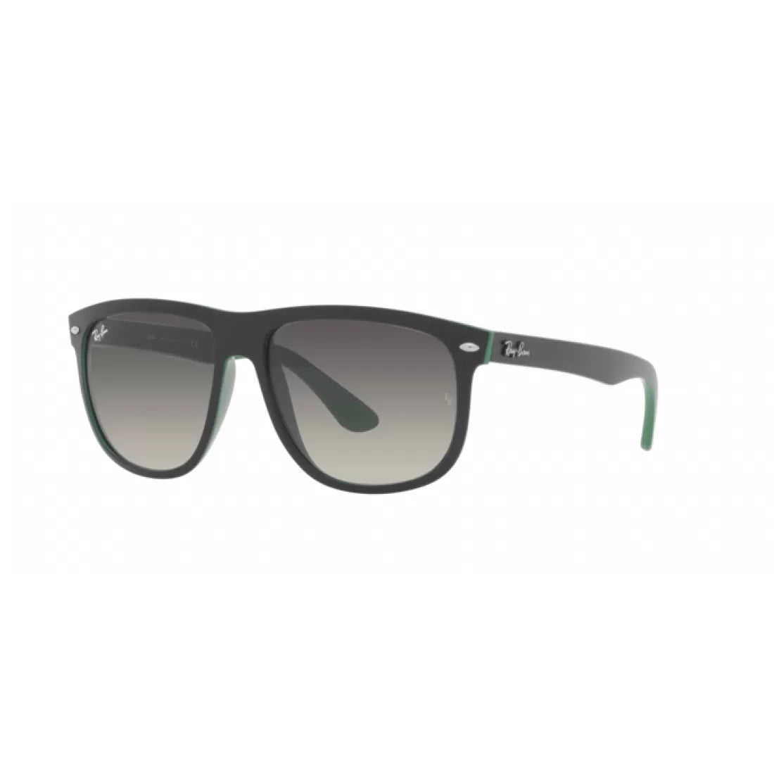 MEN'S SUNGLASSES RAY-BAN RB 4147 BOYFRIEND 656811 MATT BLACK ON GREEN SIZE 56 