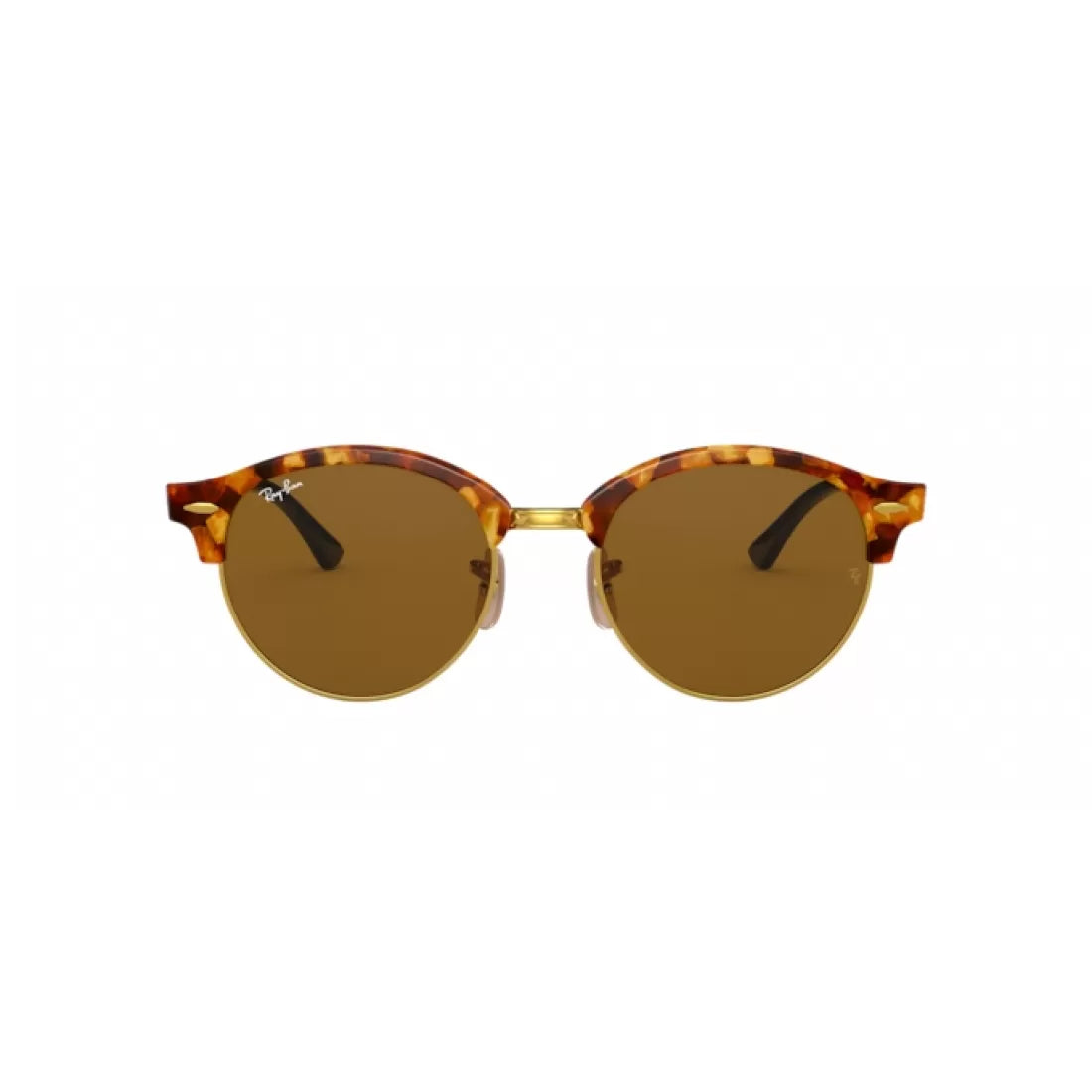 OCCHIALE DA SOLE UNISEX RAY-BAN RB 4246 CLUBROUND 1160 MACULATO AVANA MARRONE
