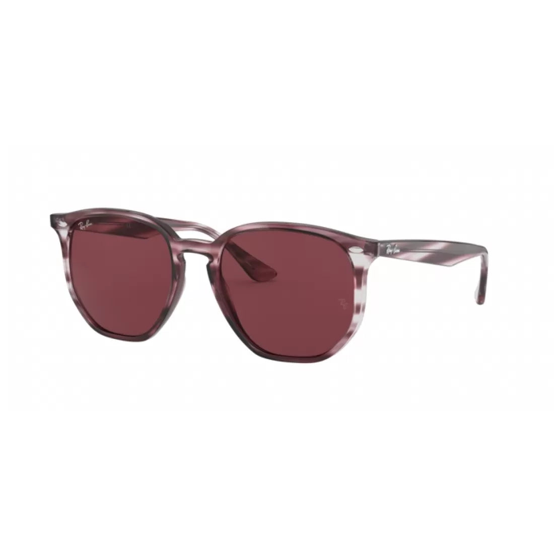 UNISEX SUNGLASSES RAY-BAN RB 4306 - 643175 BORDEAUX WITH HAVANA STRIPES 