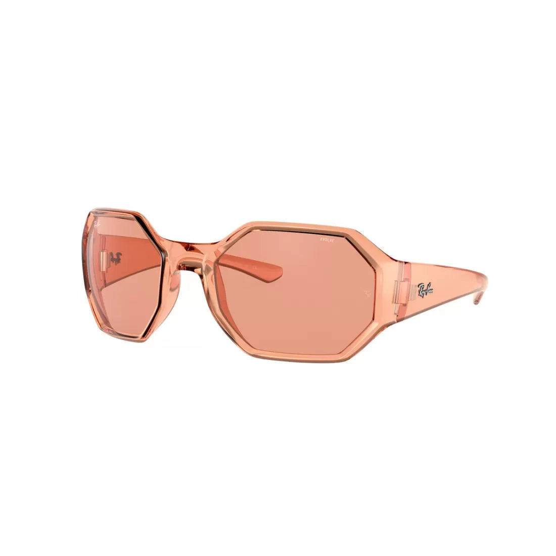UNISEX SUNGLASSES RAY-BAN RB 4337 - 6539Q6 TRANSPARENT ORANGE 
