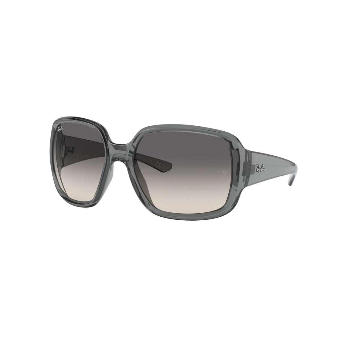 OCCHIALE DA SOLE UNISEX RAY-BAN RB 4347 POWDERHORN 653011 GRIGIO CHIARO TRASPARENTE