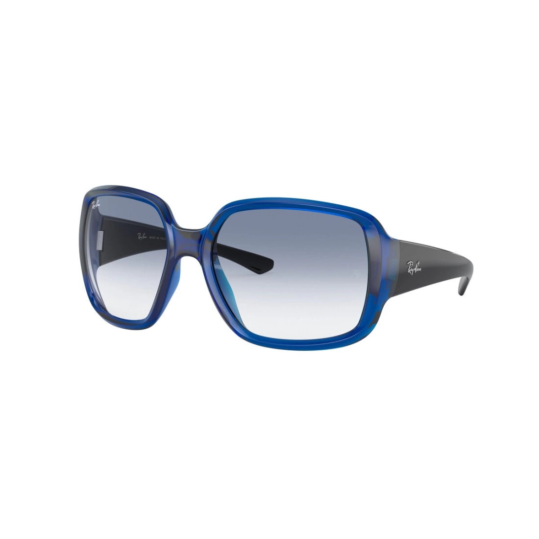 UNISEX SUNGLASSES RAY-BAN RB 4347 POWDERHORN 666019 TRANSPARENT BLUE 