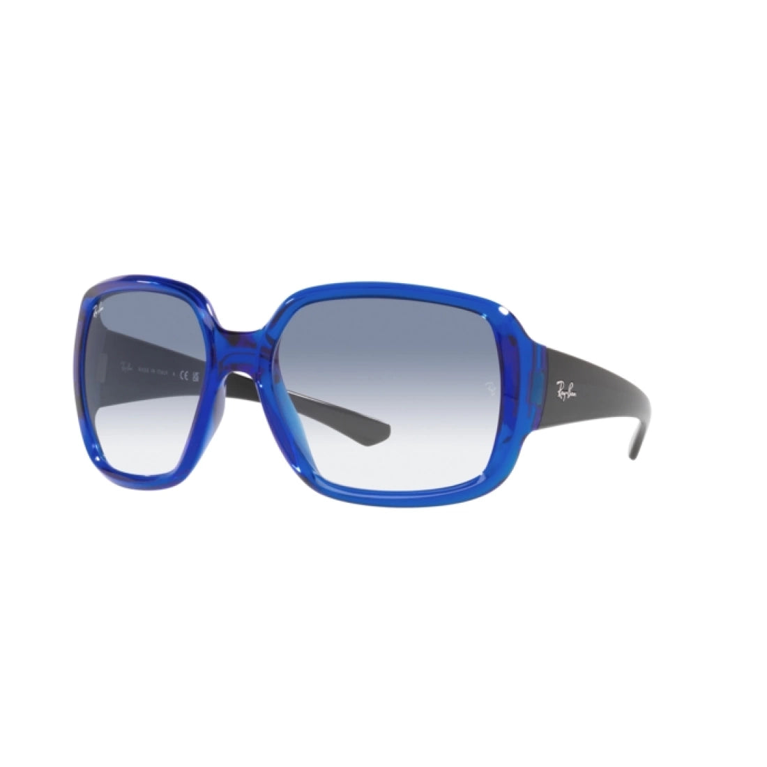 UNISEX SUNGLASSES RAY-BAN RB 4347 POWDERHORN 666019 TRANSPARENT BLUE 