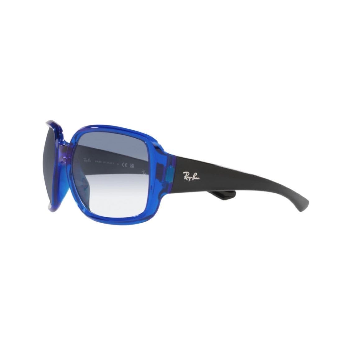 UNISEX SUNGLASSES RAY-BAN RB 4347 POWDERHORN 666019 TRANSPARENT BLUE 