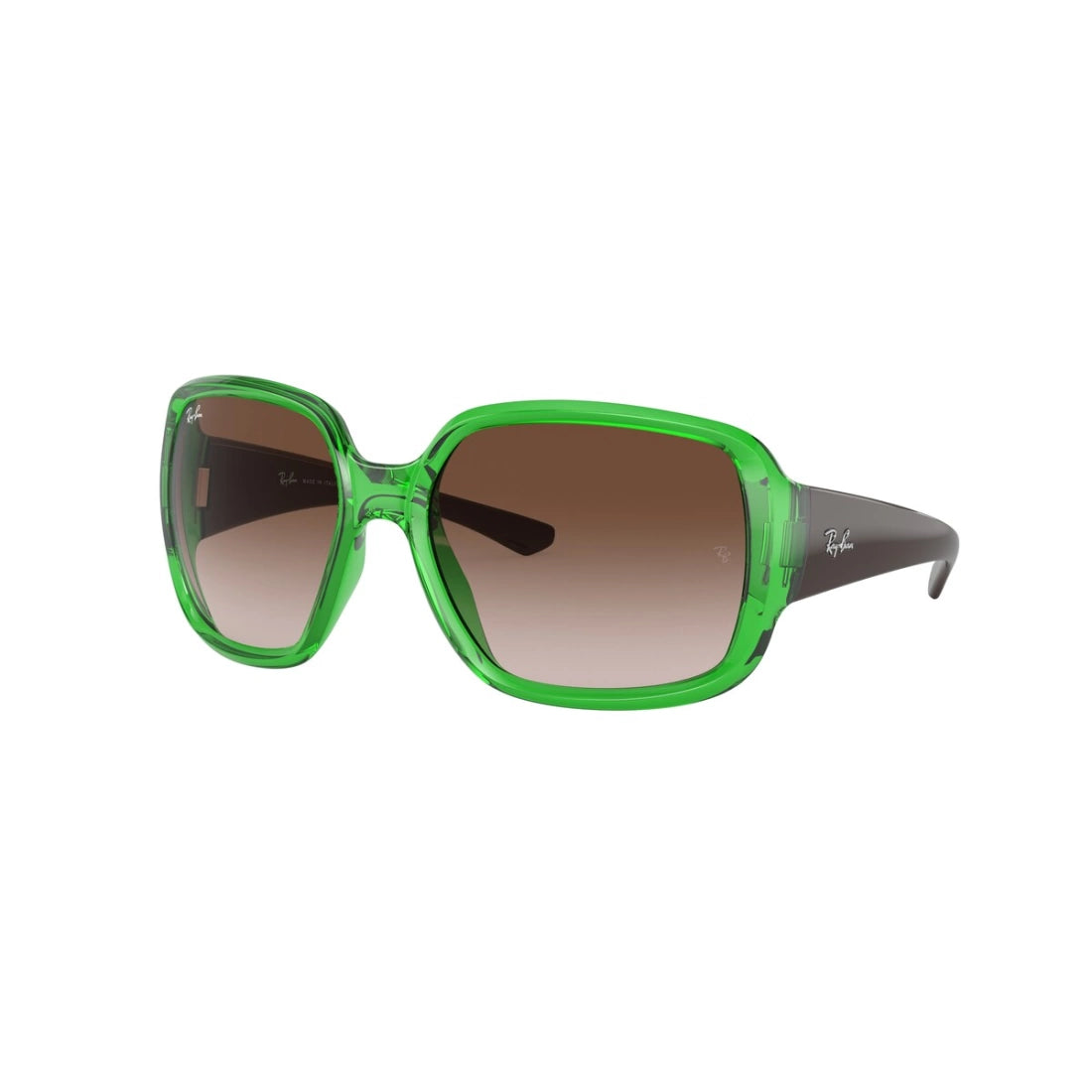 OCCHIALE DA SOLE UNISEX RAY-BAN RB 4347 POWDERHORN 666113 VERDE TRASPARENTE |