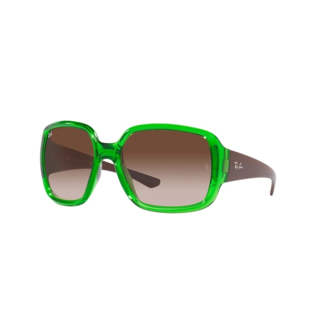 OCCHIALE DA SOLE UNISEX RAY-BAN RB 4347 POWDERHORN 666113 VERDE TRASPARENTE |