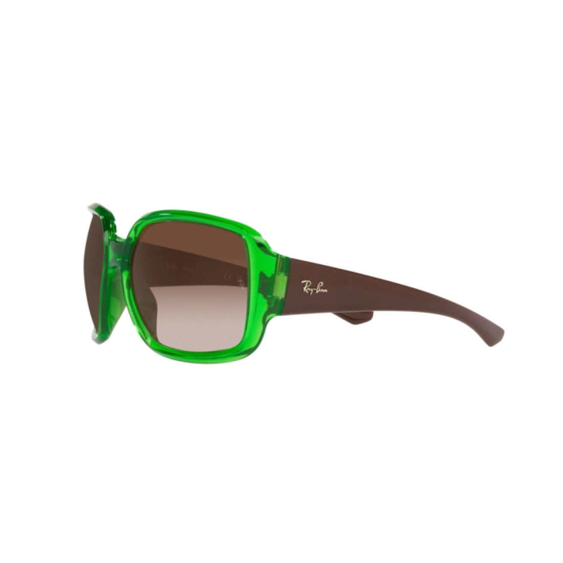 OCCHIALE DA SOLE UNISEX RAY-BAN RB 4347 POWDERHORN 666113 VERDE TRASPARENTE |