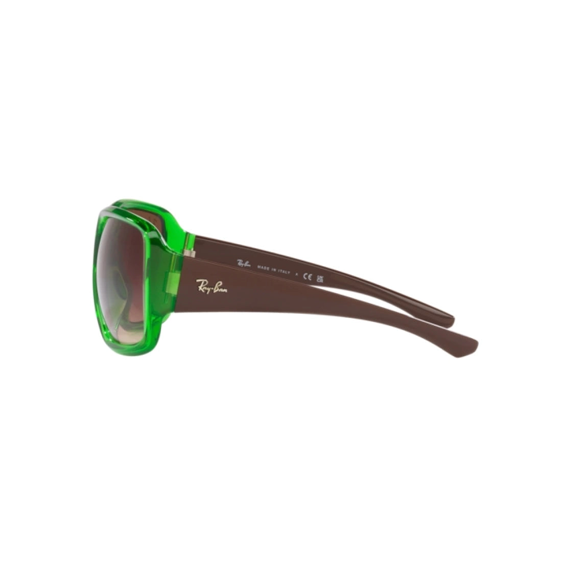 OCCHIALE DA SOLE UNISEX RAY-BAN RB 4347 POWDERHORN 666113 VERDE TRASPARENTE |