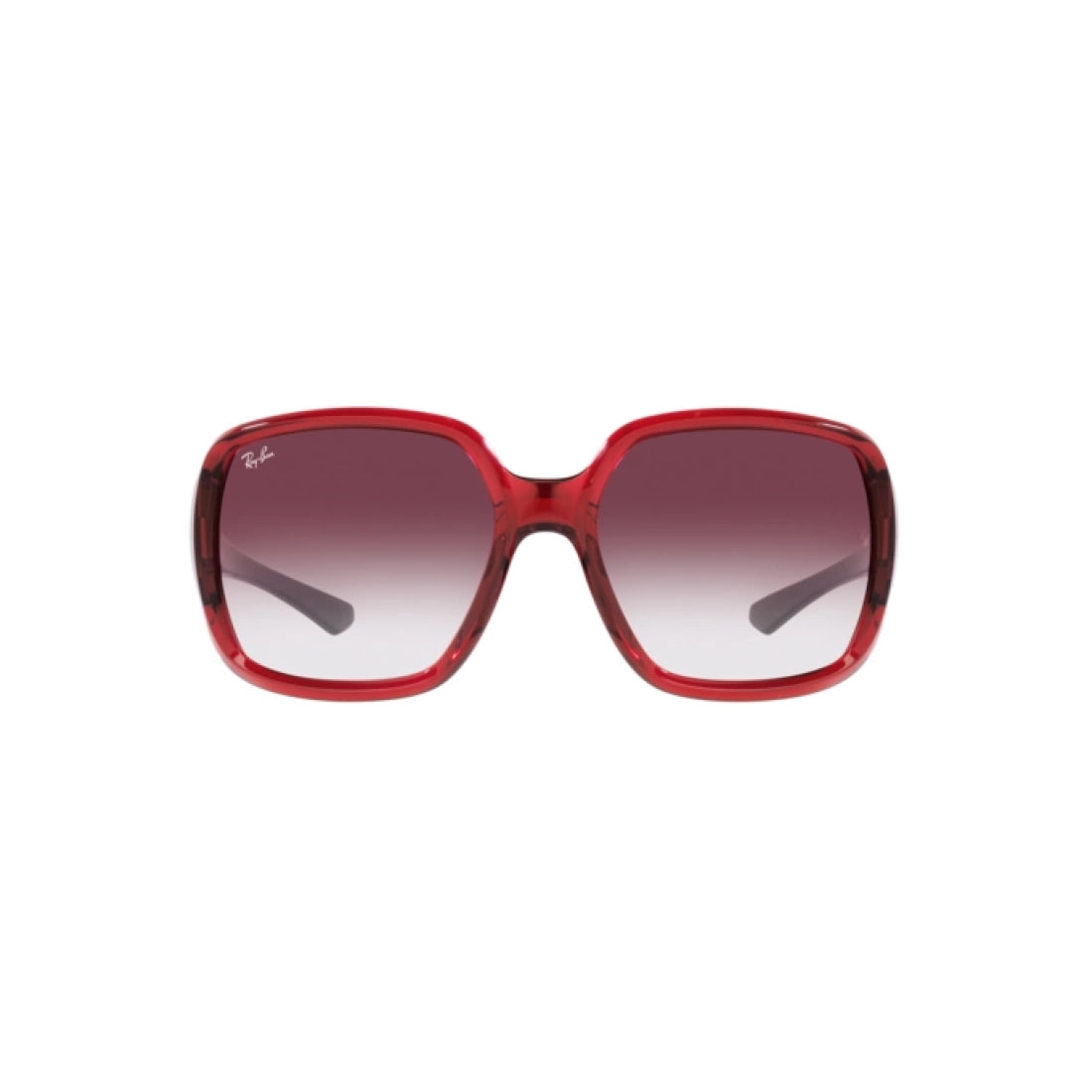 OCCHIALE DA SOLE UNISEX RAY-BAN RB 4347 POWDERHORN 66628H ROSSO TRASPARENTE