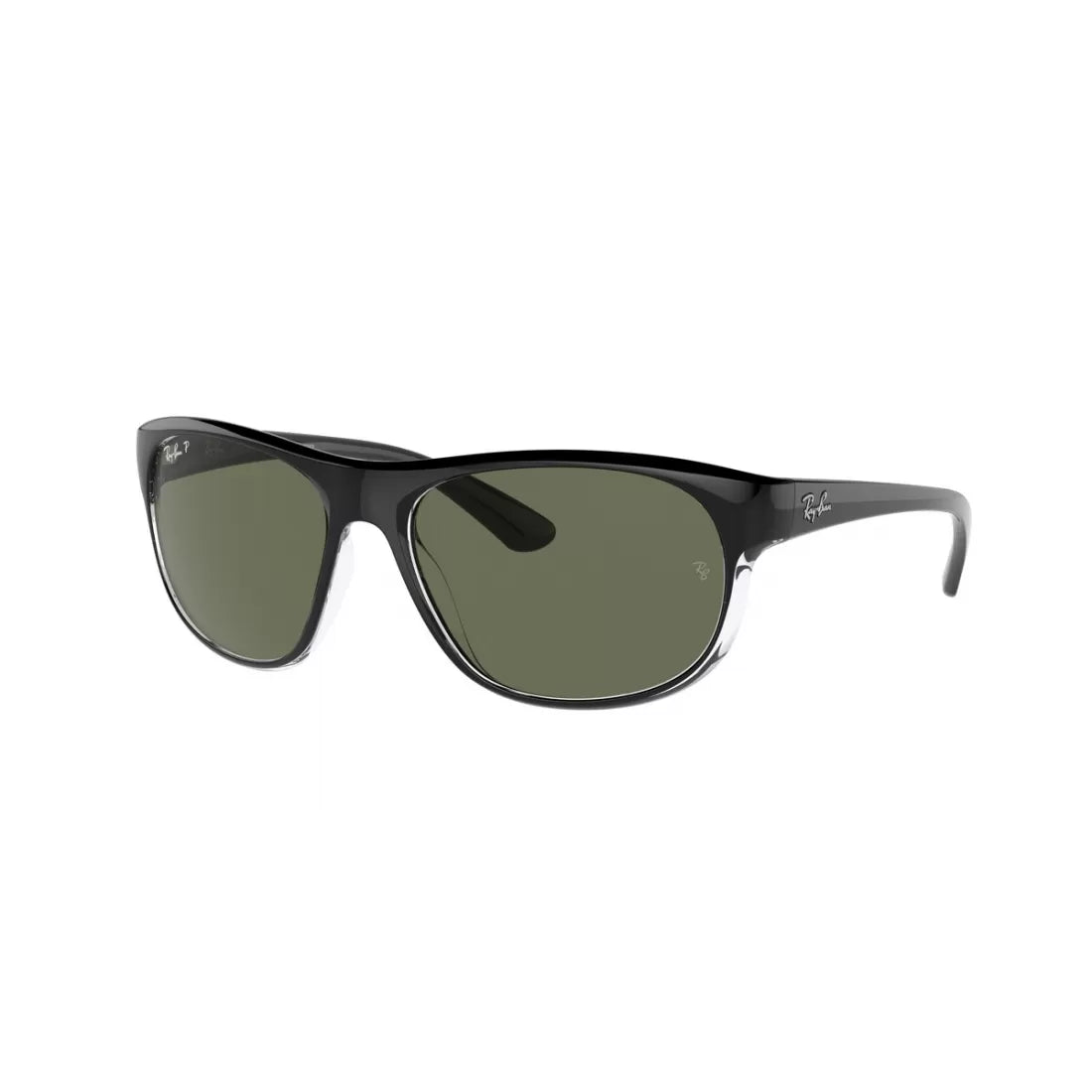 UNISEX SUNGLASSES RAY-BAN RB 4351 - 60399A BLACK ON TRANSPARENT 