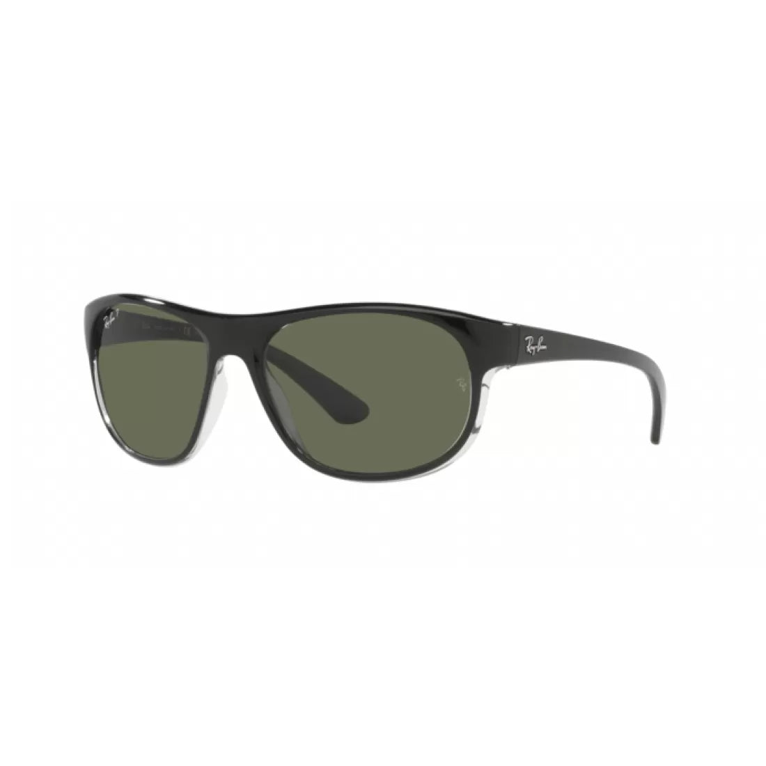 UNISEX SUNGLASSES RAY-BAN RB 4351 - 60399A BLACK ON TRANSPARENT 