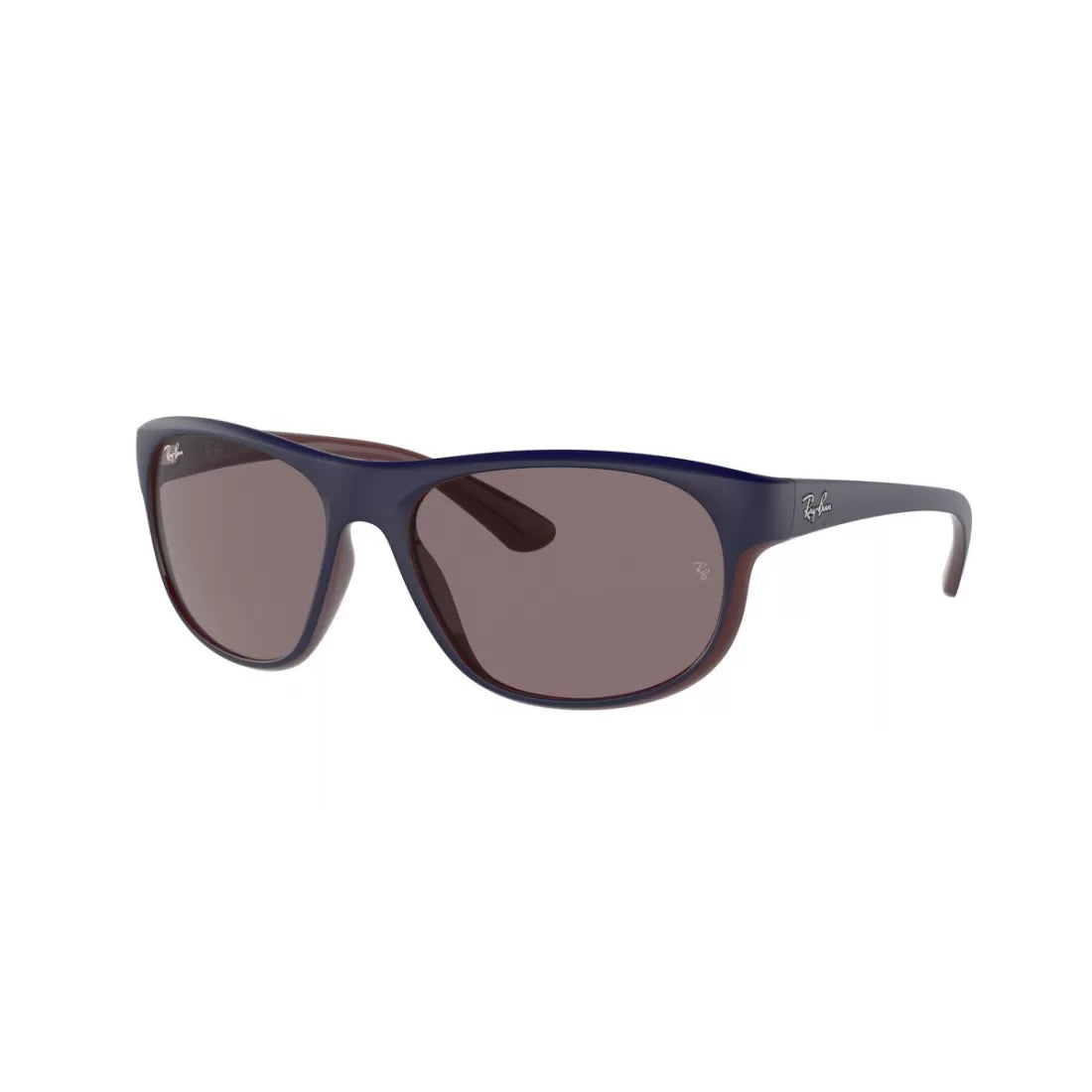 UNISEX SUNGLASSES RAY-BAN RB 4351 - 65697N MATT BLUE ON BORDEAUX 