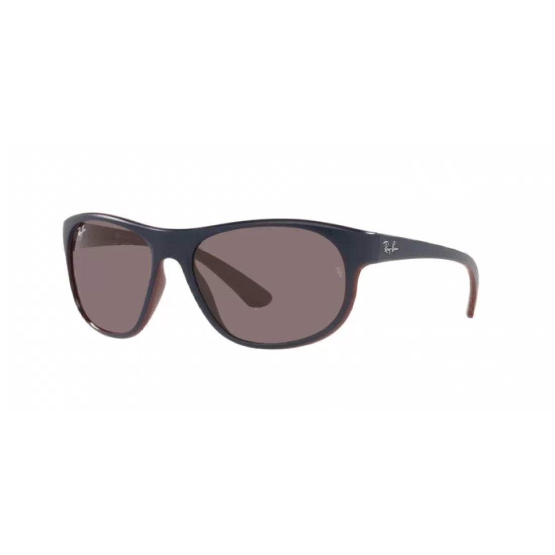 UNISEX SUNGLASSES RAY-BAN RB 4351 - 65697N MATT BLUE ON BORDEAUX 