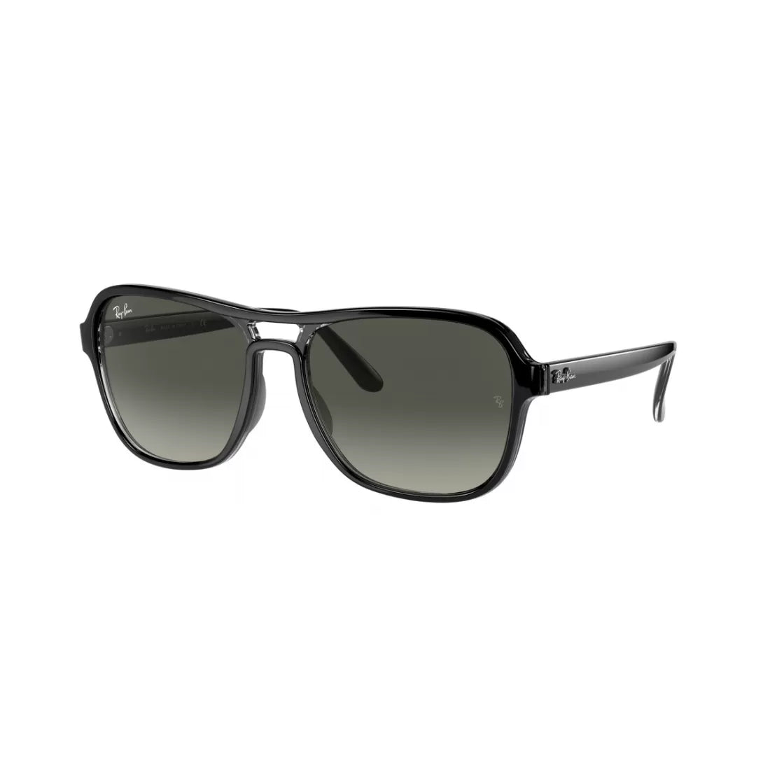 UNISEX SUNGLASSES RAY-BAN RB 4356 STATE SIDE 654571 BLACK TRANSPARENT BLACK 