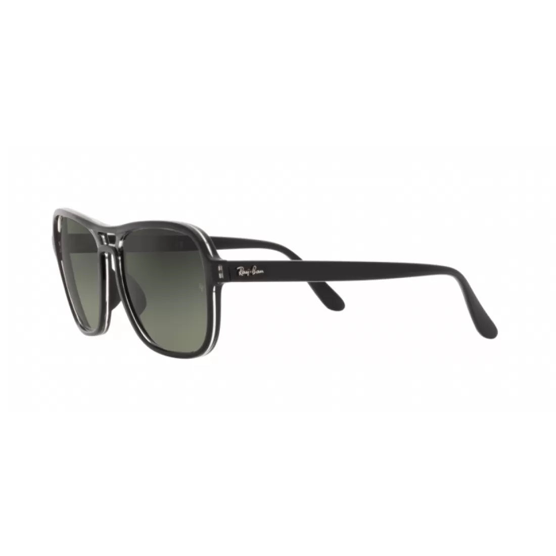 UNISEX SUNGLASSES RAY-BAN RB 4356 STATE SIDE 654571 BLACK TRANSPARENT BLACK 