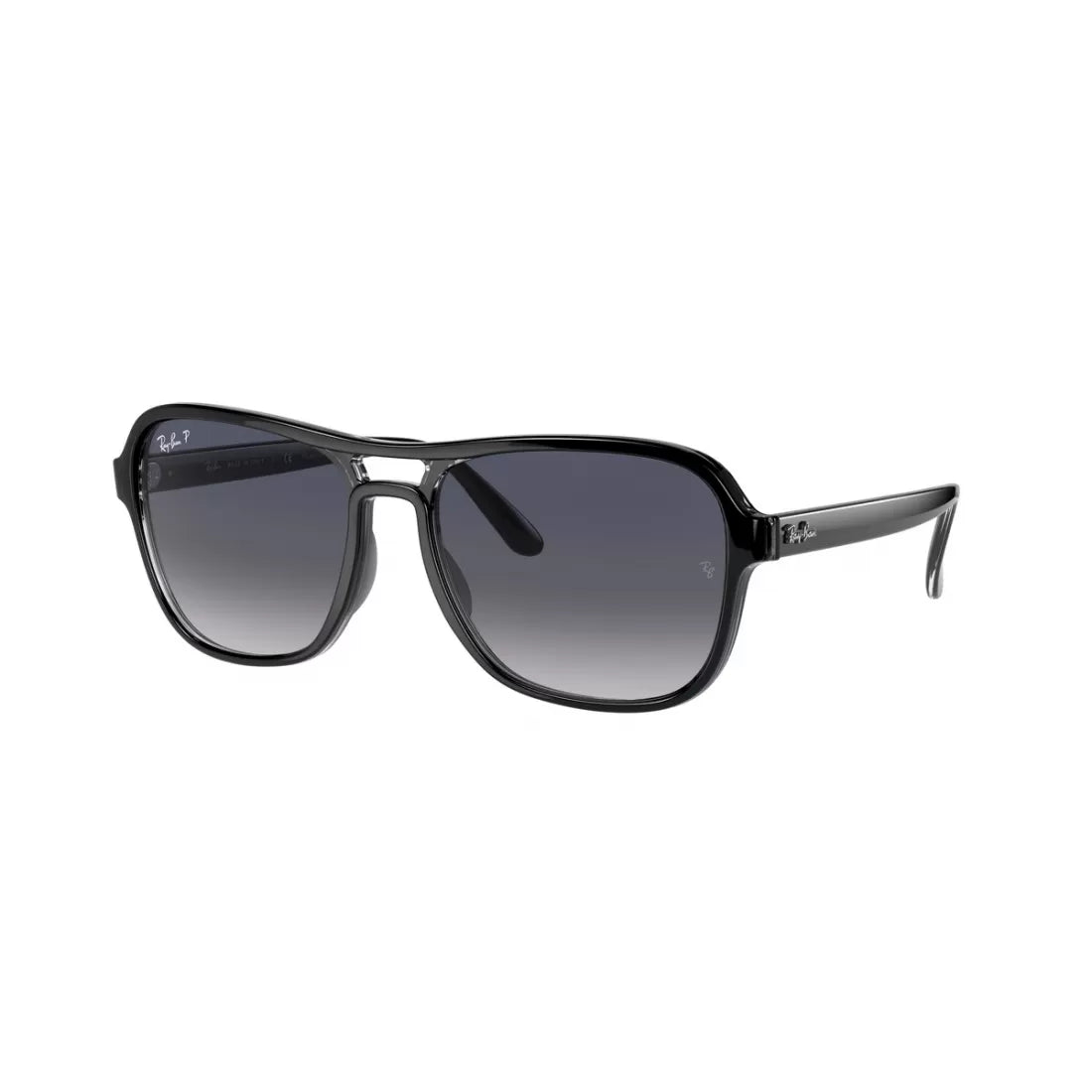 UNISEX SUNGLASSES RAY-BAN RB 4356 STATE SIDE 654578 BLACK TRANSPARENT BLACK 