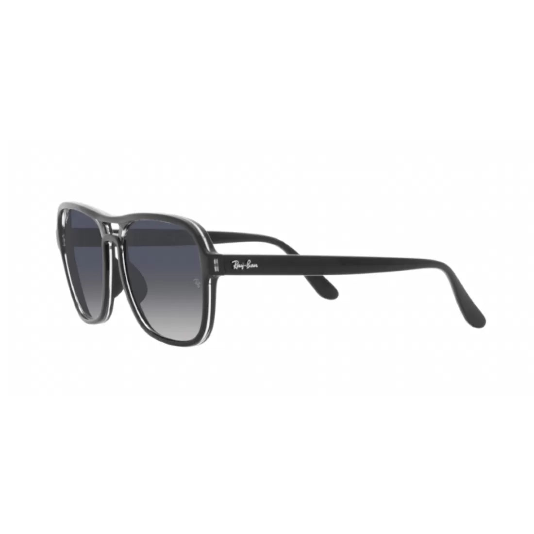 UNISEX SUNGLASSES RAY-BAN RB 4356 STATE SIDE 654578 BLACK TRANSPARENT BLACK 