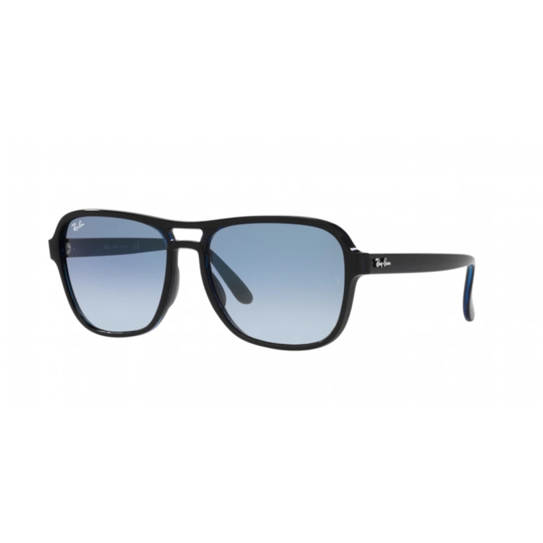 UNISEX SUNGLASSES RAY-BAN RB 4356 STATE SIDE 66033F BLACK TRANSPARENT BLUE BLACK 