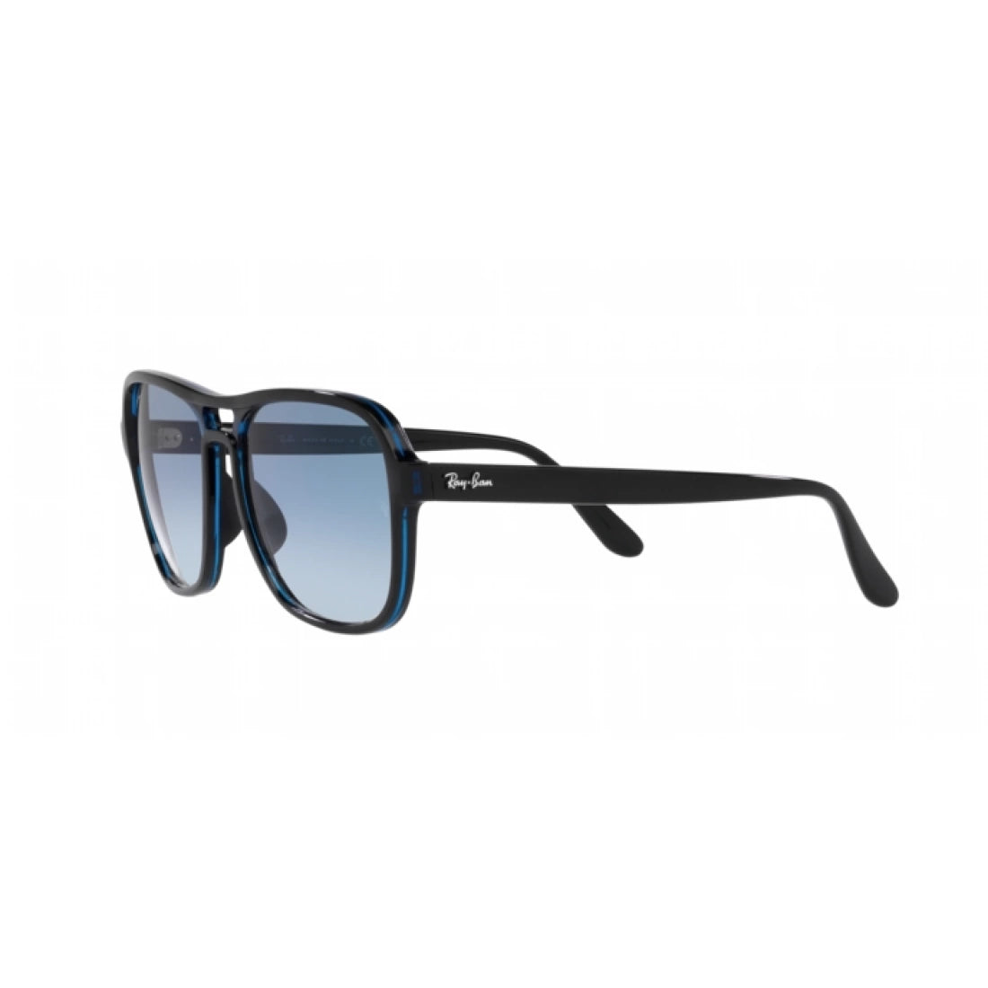 UNISEX SUNGLASSES RAY-BAN RB 4356 STATE SIDE 66033F BLACK TRANSPARENT BLUE BLACK 